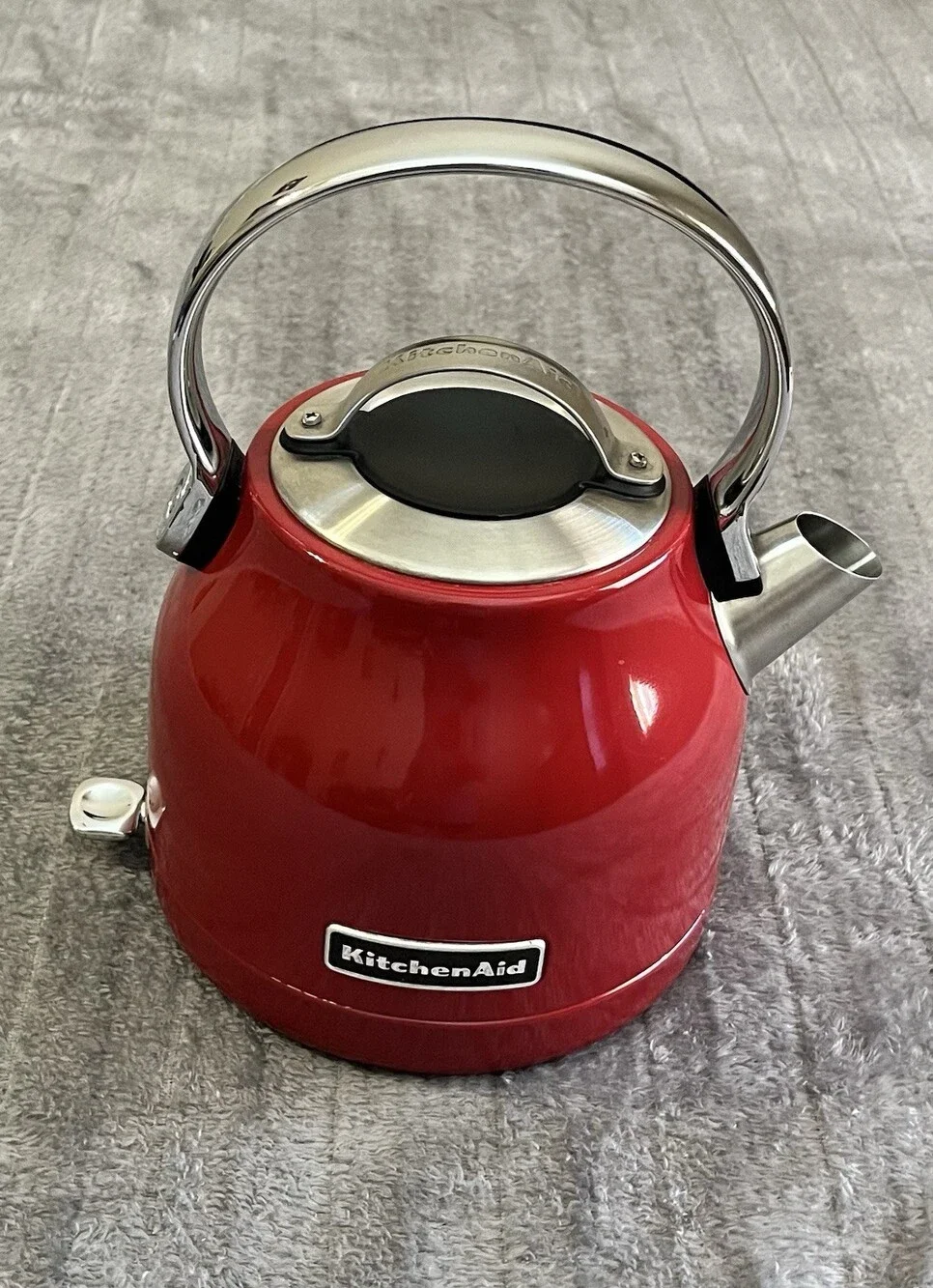 KitchenAid Electric Water Tea Kettle 1.25L Empire Red (Base Is Missing) Stainle
